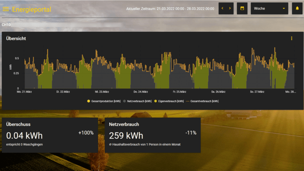 Bezug und Abgabe im SILOVEDA Energieportal 