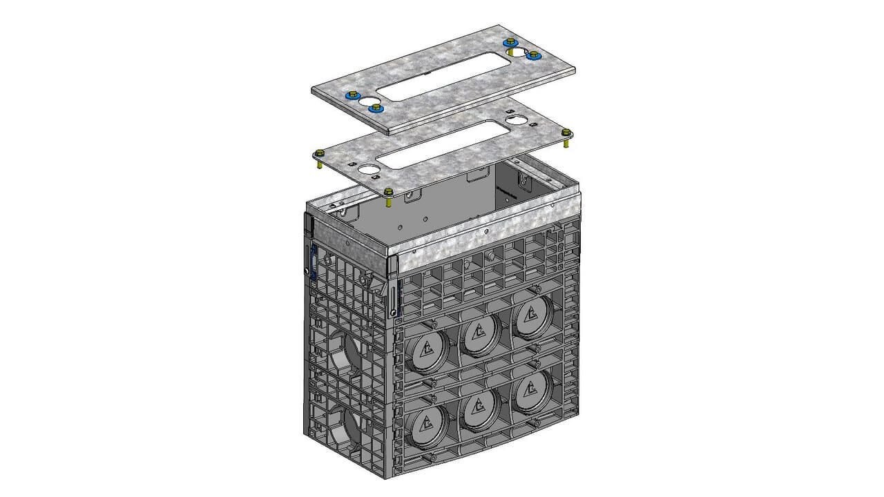 Exploded view EK 980 shaft system