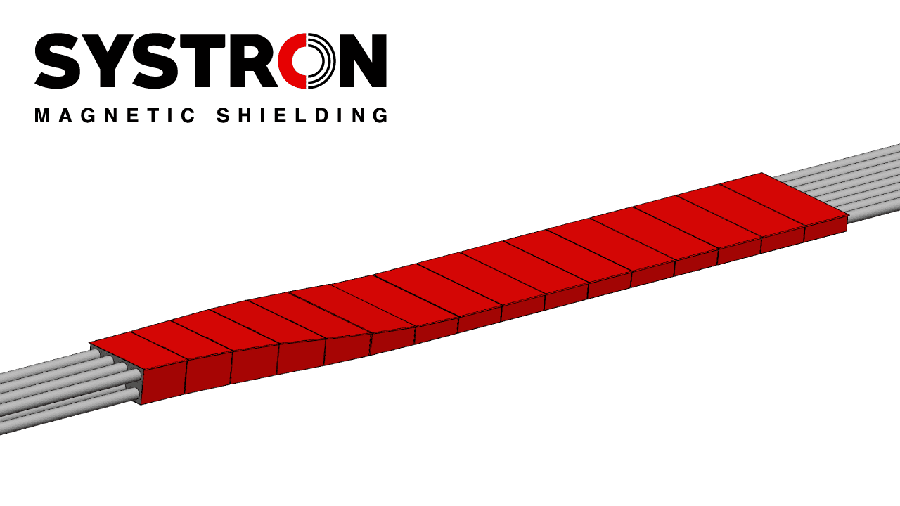 Systron CableShield® Abschirmung bei ändernder Rohranordnung