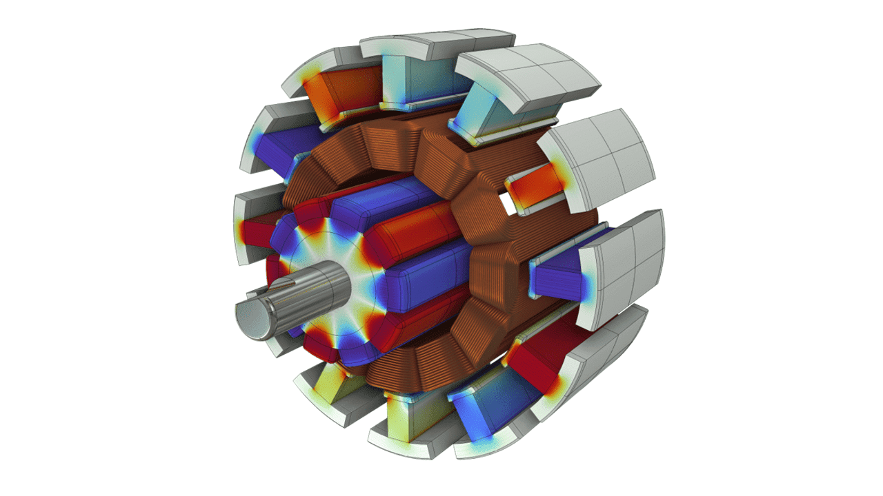 Magnetic field in a rotating generator