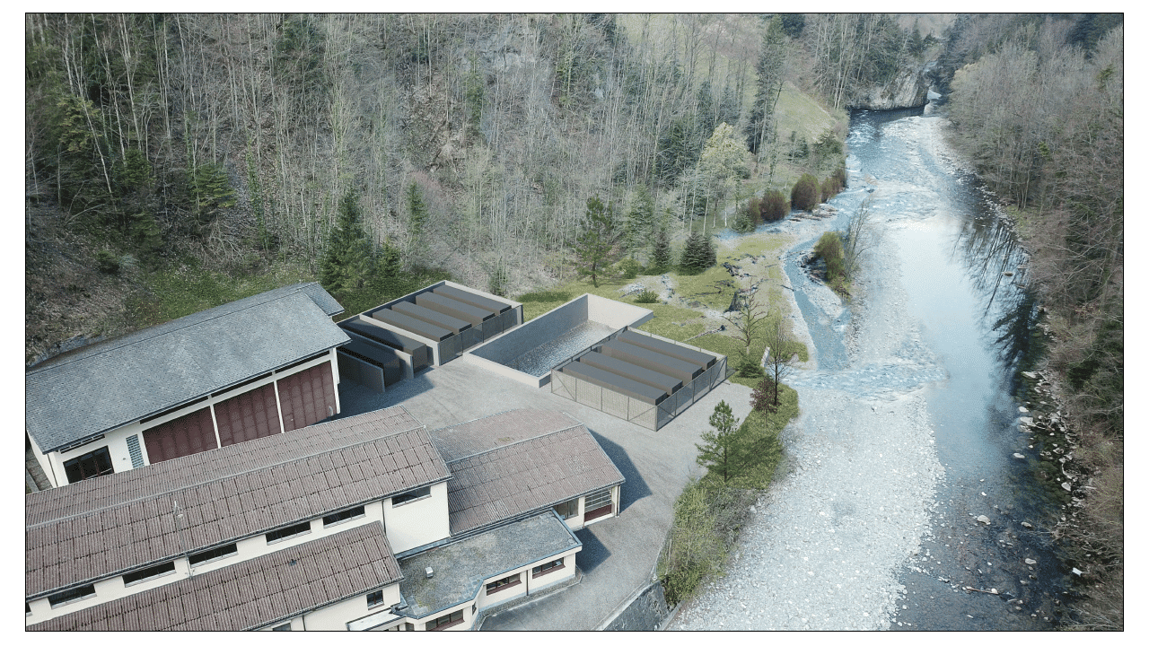Wasserstoffproduktionsanlage inklusive Wasserstofftankstelle im Raum Schwyz