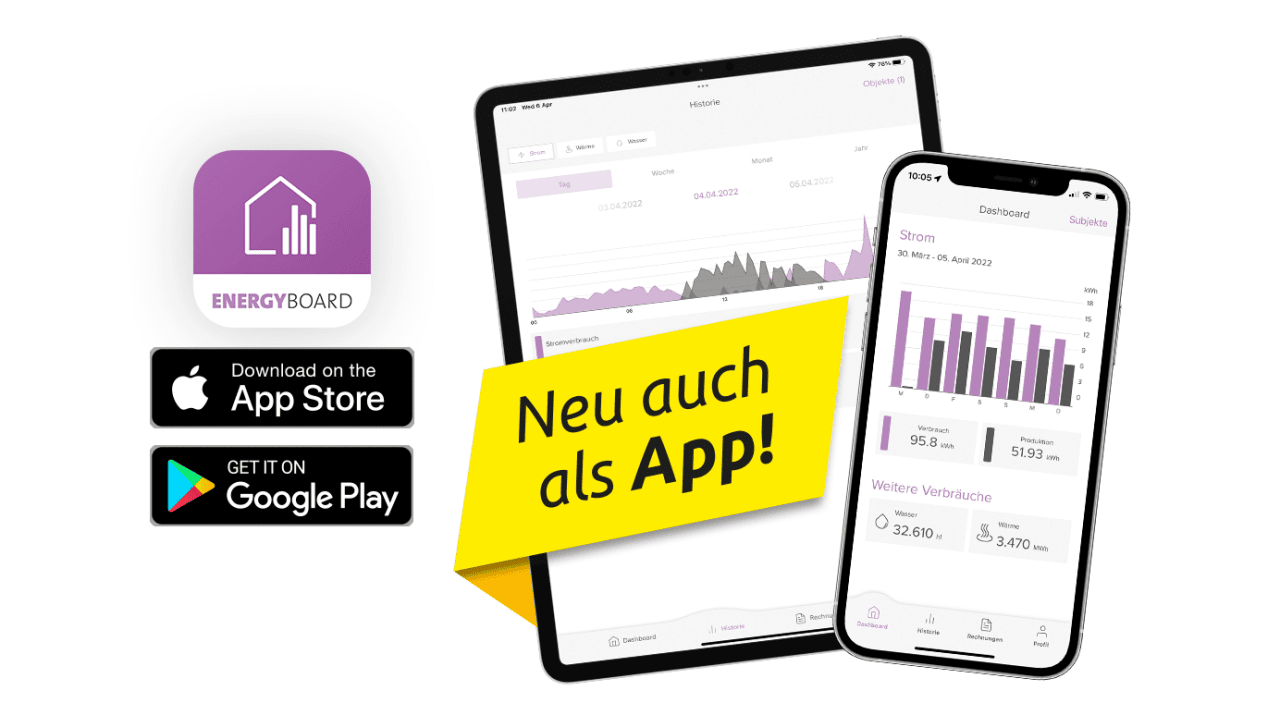 NEU: ENERGYBOARD auch als App verfügbar!