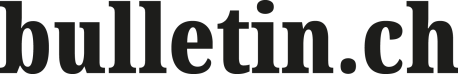 Der Text bulletin.ch in grosser, fetter, schwarzer Serifenschrift auf hellem Hintergrund.