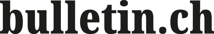 Der Text bulletin.ch in grosser, fetter, schwarzer Serifenschrift auf hellem Hintergrund.